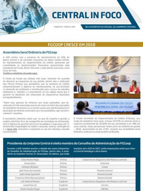 EDIÇÃO 35 MAIO 2019