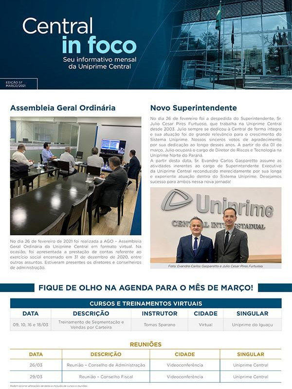 EDIÇÃO 57 MARÇO 2021