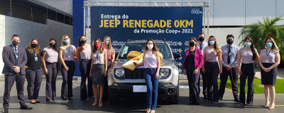 Entrega do Jeep Renegade da Campanha de Relacionamento Coop+ 2021 - Uniprime