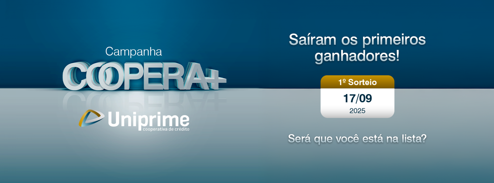 Premiados Coopera+ sorteio 1